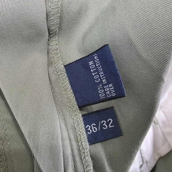 Polo Ralph Lauren Pants Mens 36x32 Green Chino Classic Fit Prospect Cotton